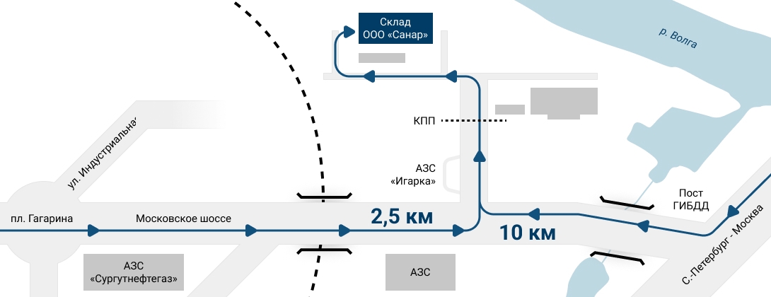 Схема проезда на склад
